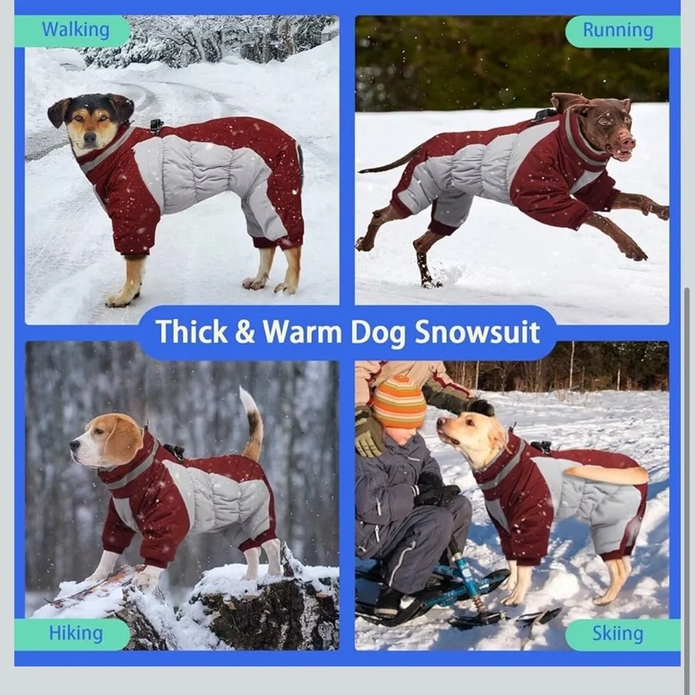MIGOHI Full Body Dog Coat - Warm Reflective Winter coat Med 540-bb4
